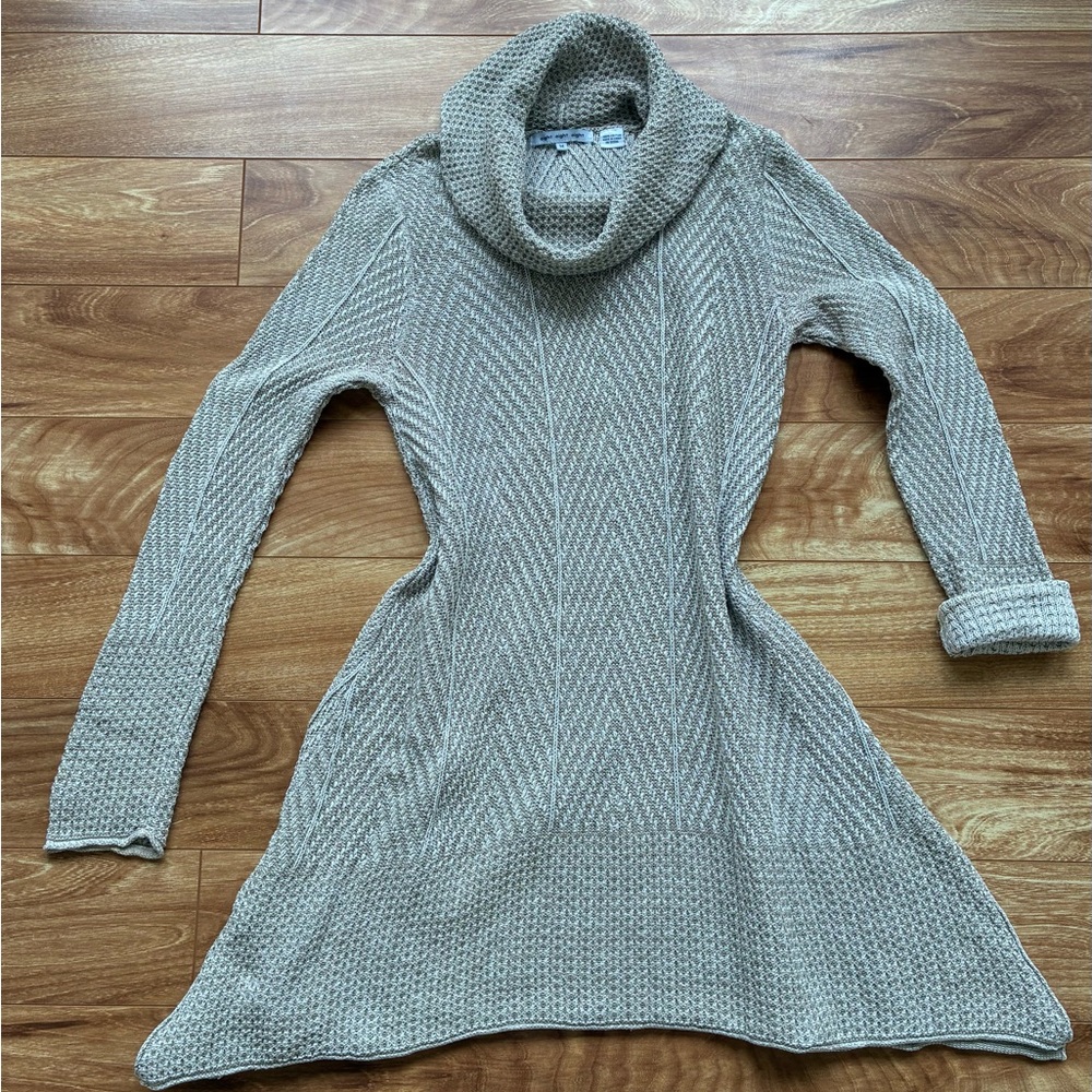 Eight Eight Eight Cream Cowl Neck Tunic Style Sweater